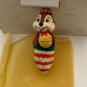 Disney Christmas Magic CHIP With Acorn Christmas Ornament By Grolier Vintage